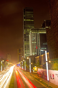 成都春熙路總府路夜景