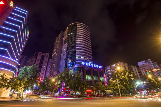 晶都賓館夜景