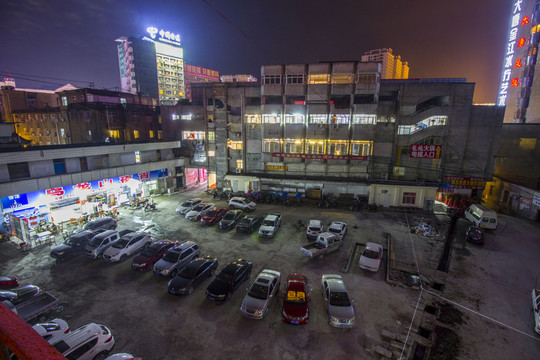 湖北省恩施市舞陽車站夜景
