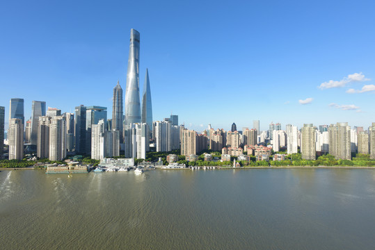 上海陸家嘴建筑群風光