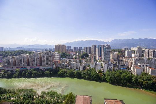 湖北省恩施市鳥瞰圖