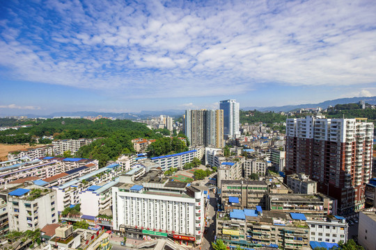 湖北省恩施市鳥瞰圖