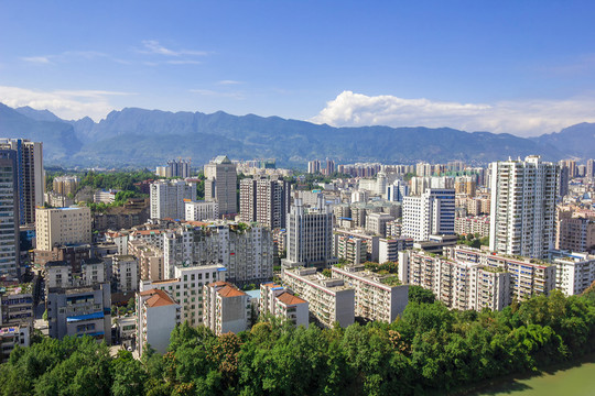 湖北省恩施市鳥(niǎo)瞰圖