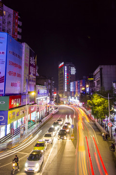 湖北省恩施市舞陽大道夜景