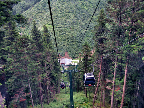 黃龍上山索道攝影