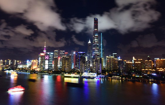 上海外灘建筑 陸家嘴建筑夜景