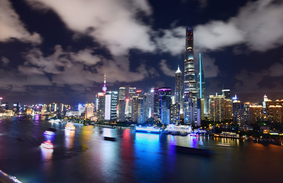 上海外灘建筑 陸家嘴建筑夜景