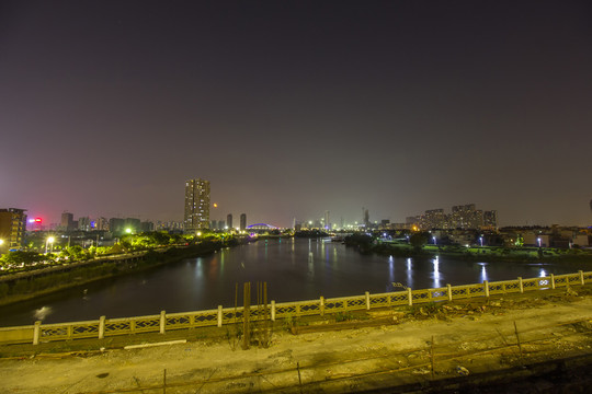 廣東省佛山市東平水道夜景