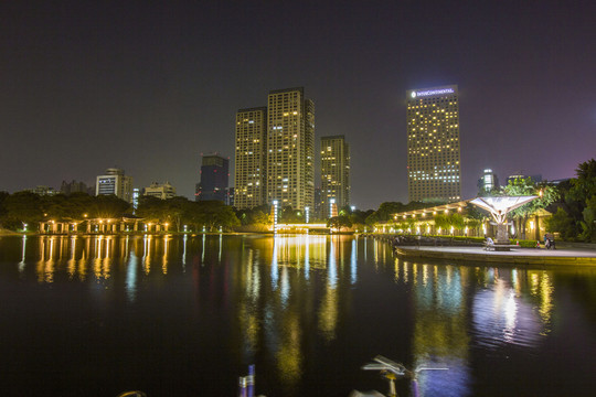 廣東省佛山市千燈湖公園夜景