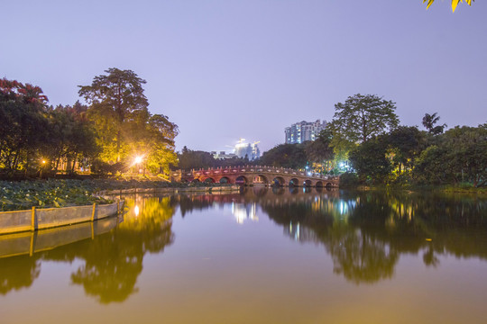 廣東省佛山市十一孔橋夜景