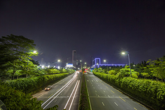 廣東省佛山市嶺南大道南夜景