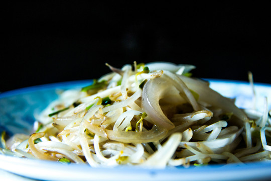 綠豆芽 炒素菜 炒洋蔥