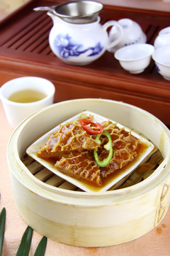 味醬蒸金錢肚
