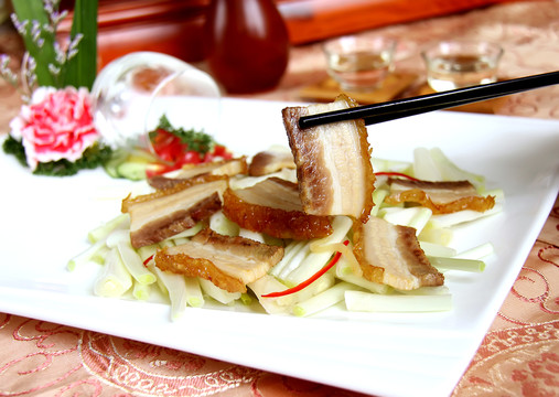 燒肉炒蕎菜