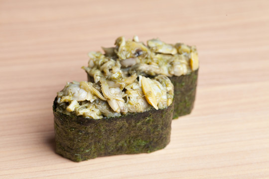 芥末蜆肉壽司