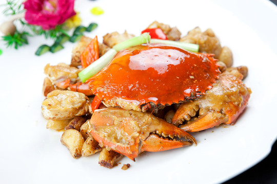 豆醬焗肉蟹