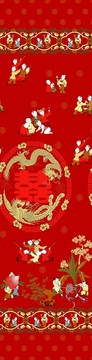家紡窗簾印花圖案床上用品花紋