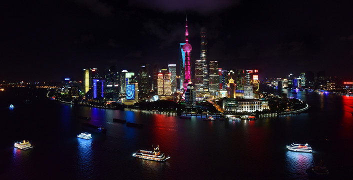 陸家嘴建筑群夜景