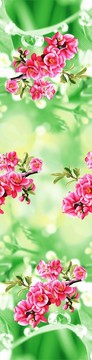 家紡窗簾印花圖案床上用品花紋