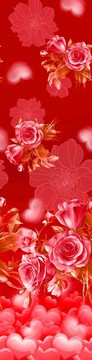 家紡窗簾印花圖案床上用品花紋
