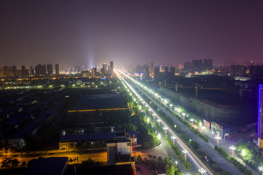 江西省撫州市迎賓大道夜景