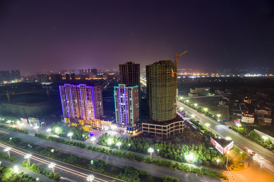 江西省撫州市撫州鳥瞰全景圖