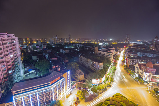 江西省撫州市撫州鳥瞰全景圖