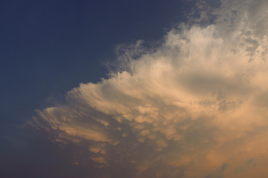 晚霞 夕陽下的天空
