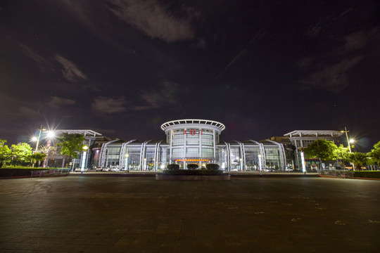 廣東省江門市江門汽車站夜景