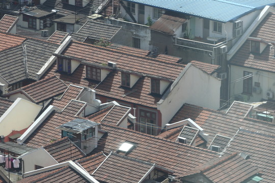 老上海 閣樓 老房子 屋頂