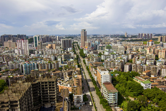 廣東省江門市江門鳥瞰圖