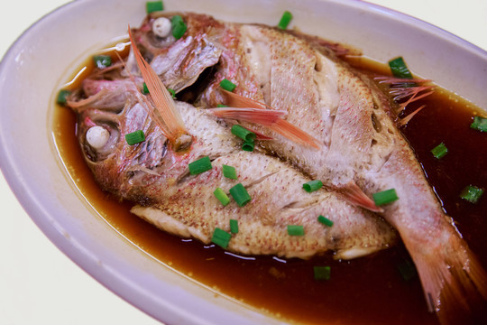 清蒸紅果魚 清蒸海魚