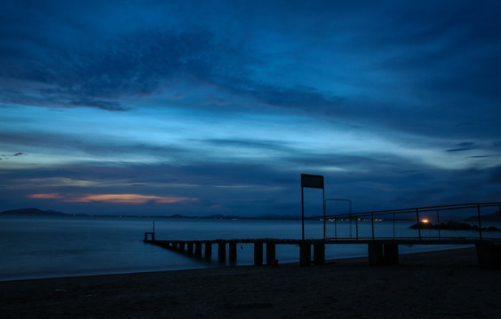 大樹(shù)島  日落