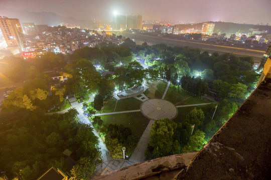 江西省景德鎮(zhèn)市人民公園夜景