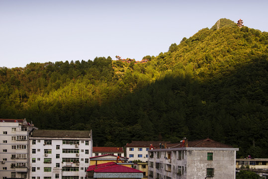 陜西佛坪縣城建筑