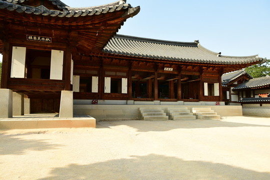 首爾景福宮 實(shí)木建筑