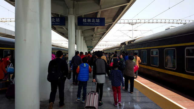 火車站的旅客