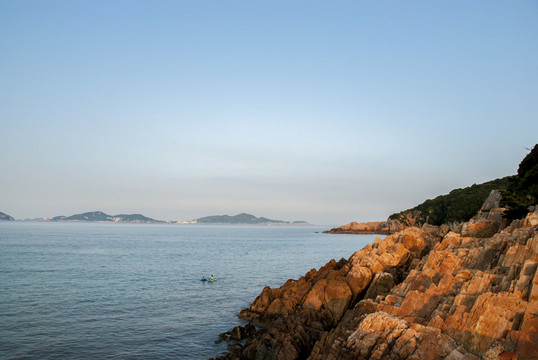 大海 海洋 舟山群島 山 巖石