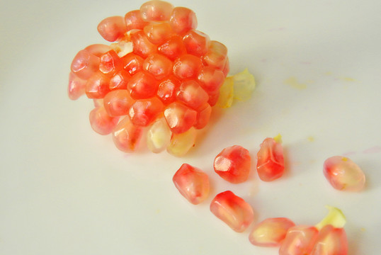 紅石榴特寫(xiě) 石榴籽