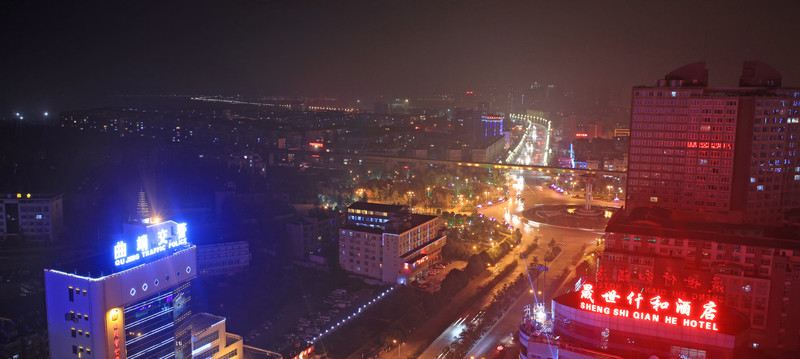 云南省曲靖市鳥瞰圖