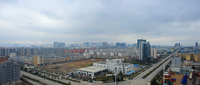 云南省曲靖市鳥瞰圖