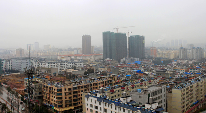 云南省曲靖市鳥瞰圖