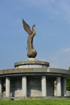 韓國首爾青瓦臺 鳳凰雕像