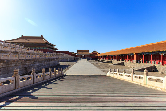 北京故宮保和殿前廣場(chǎng)中右門