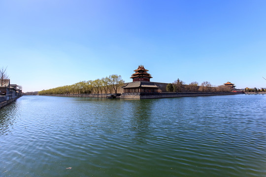 北京故宮筒子河紫禁城角樓