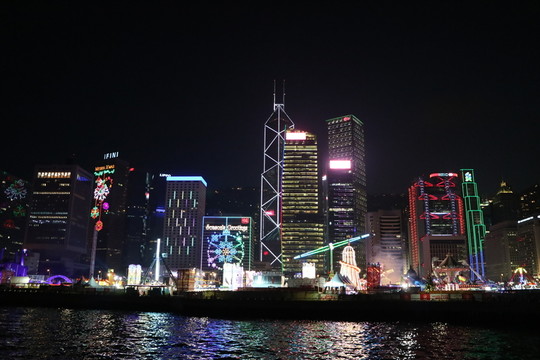 香港中環(huán)夜景