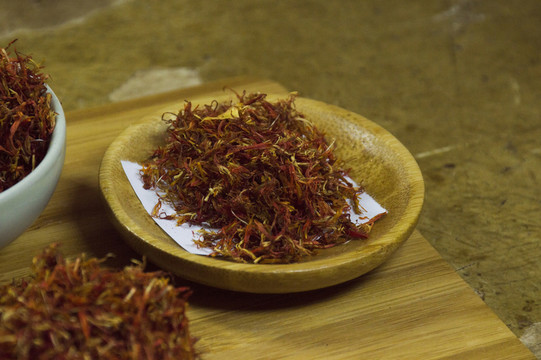 中藥紅花素材