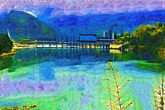 風景 油畫