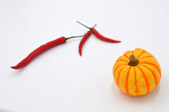 小南瓜和紅辣椒