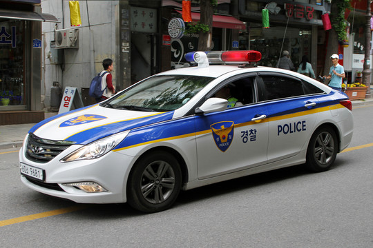 韓國(guó)江原道警車